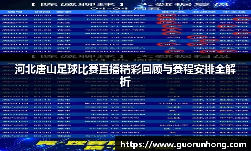 河北唐山足球比赛直播精彩回顾与赛程安排全解析