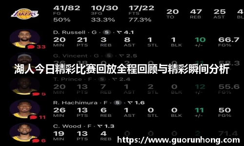 湖人今日精彩比赛回放全程回顾与精彩瞬间分析